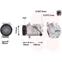 VAN WEZEL Kompressor, Klimaanlage 3001K715