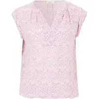 Cartoon Schlupfbluse "Damen mit Muster"