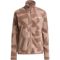 Adidas Damen Fleecejacke mit Druck und Reißverschluss Terrex Multi