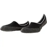 Falke Haussocken "Cosyshoe", Herren, Gr. 37-38, schwarz, Merinowolle, Polyamid, Schurwolle, unifarben, normal, Socken Haussocken, mit Noppendruck, mit Merinowolle, wärmend, Topseller