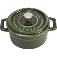 Staub Minis, Einzelpfanne, Grün, Eisenguss, 0,25 l, 10 cm, 700 g