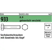 FAST-X Sechskantschraube DIN 933 VG M 24 x 110 8.8 galvanisch verzinkt