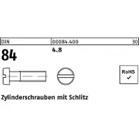 FAST-X Zylinderschraube DIN 84/ISO 1207 Schlitz M 3 x 30 4.8