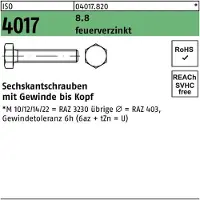 Bufab Sechskantschraube ISO 4017 VG M 16 x 40 8.8 feuerverzinkt