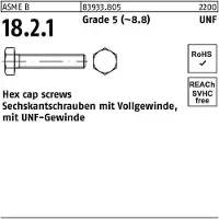 Industrial Quality Supplies Sechskantschraube R 83933 m.UNF-Gewinde VG 7/16 x 1 Grade 5 (8.8)