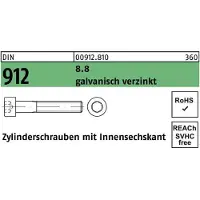 Lemvigh-Muller M 12X40 DIN 912 8.8 FZB cylinderhoved indv. 6-kt. - (100 stk.)