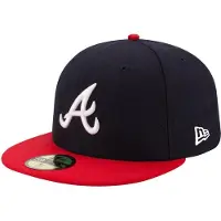New Era 59Fifty Cap - AUTHENTIC Atlanta Braves navy - 7 5/8