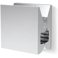 DECOR WALTHER Handtuchhaken PINCH Quadrat Medium Chrome