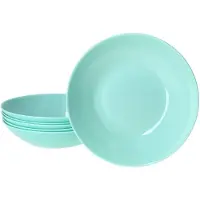 MamboCat 6x Mint Suppenteller 420ml √ò 20,3 cm Glas Teller tief Salat Pasta