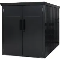 50nrth Westmann, Fahrradgarage "Velos 1" inkl. Boden, schwarz, 222 x 133 x 151 cm (L x B x H)