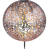 Globo Lighting Solarleuchte Metall silberfarben, LED