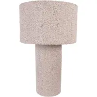 Clayre & Eef Tischlampe Ø 36x57 cm Grau Textil