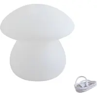 LINDBY LED-Akku-Außentischlampe Vernate, RGBW, weiß, dimmbar