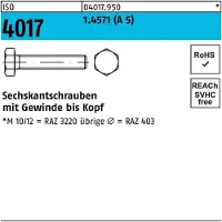 Bufab Sechskantschraube ISO 4017 VG M 10 x 20 A 5