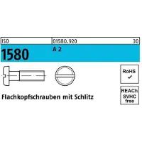 F. REYHER Nchfg. GmbH & Co. KG Flachkopfschraube ISO 1580 m.Schlitz M 3 x 30 A 2