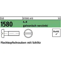F. REYHER Nchfg. GmbH & Co. KG Flachkopfschraube ISO 1580 m.Schlitz M 3 x 5 4.8 galvanisch verzinkt
