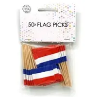 Globos Nordic Flaggenstäbe Niederlande Packung mit 12x50 Stück