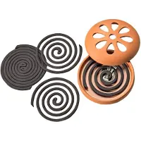 Arti Casa Citronella Spiralen mit Terrakotta Schale