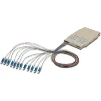 Digitus Spleißkassette mit 12 Pigtails, vormontiert, LC (APC), OS2, LC, Beige, Einzelmodus, 1 Stück(e), China