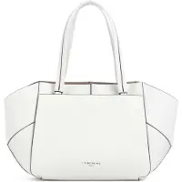 OEM Weißer Leder-Shopper mit Steinen