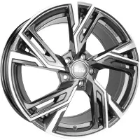 MAM WHEELS 18 Zoll Alufelge RS5 18"x8.00" 5x120 PCD ET35 72.6mm Felge PALLADIUM FRONT Poliert