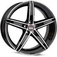 Mam 19 Zoll Alufelge MAM WHEELS OX-18 19"x8.50" 5x112 PCD ET45 66.6mm Felge Schwarz FRONT Poliert