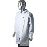 3M 4400-W, Weiß, XL, Erwachsener, Uni, Beinlos, Reißverschluss