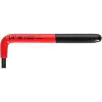 Ks Tools Innensechskant-Winkelstiftschlüssel mit Schutzisolierung, 1/4"