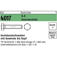 Bufab Sechskantschraube ISO 4017 VG M 8 x 100 8.8 feuerverzinkt