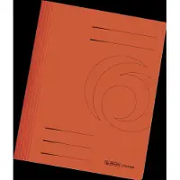 Herlitz Schnellhefter easyorga, DIN A4, Manilakarton, orange 240 g-qm, gebrauchsfertig gefaltet, Metelldeckl