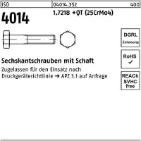 Industrial Quality Supplies Sechskantschraube ISO 4014 m.Schaft M 30 x 150 1.7218 +QT (25CrMo4)