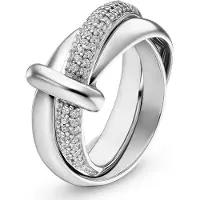 Jette Damen-Damenring 925er Silber 62 Zirkonia Jette Silber