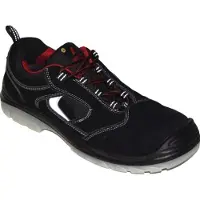 Nitras Sicherheitsschuh EASY STEP Gr.45 schwarz S1P SRC ESD EN20345 Leder