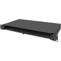Digitus LWL-Patchfeld ohne Frontplatte 19" 1HE versenkbar Verschraubung PG13.5 & PG16 Bänder/Griffe Sch