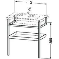 Duravit DS988104977 Möbel-Acc. HTH mit Ablage DuraStyle