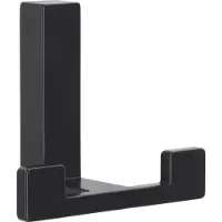 Siro Mantelhaken Doradus Garderobenhaken 70x61 mm Haken ZN schwarz matt