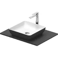 Duravit Konsolenwaschtisch Sivida 68x50cm, I.Fa w m, Auß.Farbe grau ma