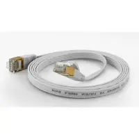 Wantec wantecWire Patchkabel CAT6A extraflach FTP weiss 2,0m