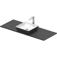 Duravit Konsolenwaschtisch Sivida 128x50cm, I.Fa w sm, Auß.Farbe grau ma