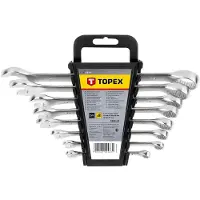 Topex 8 tlg. Ring-Maulschlüsselset 6-19 mm CrV