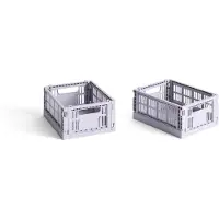 HAY - 2er-Set Colour Crate Mini Aufbewahrungsboxen (Lavendel)