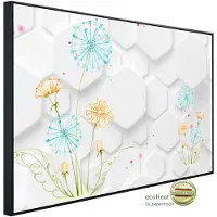 Papermoon Infrarotheizung »EcoHeat - Muster mit Blumen«, Matt-Effekt - bunt