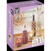Creative Craft Group Macrame Flessen Decoreren met Bloemen