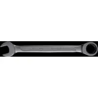 SW-Stahl 03510L-19 Gabelringratschenschlüssel 19 mm I feinverzahnt mit 72 Zähnen I Maulschlüssel mit