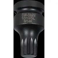 SW-Stahl Kraft-Stecknuss 10195L-14K 40mm 25mm 40mm Chrom-Vanadium-Stahl 87g für VW