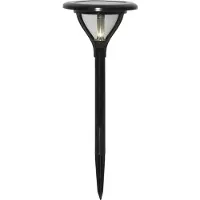 Star Trading Solarlampe LED Außenleuchte mit Erdspieß, Schwarz