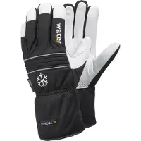 Tegera 296, Werkstatthandschuhe, Schwarz, Weiß, Erwachsener, Erwachsener, Gefrierbeständig, Kratzresistent, Latex, Leder, Polyester