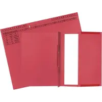 Exacompta Hängehefter , für Links- & Rechtsheftung, gefalzt, Dehnfalte, Organisationsdruck, Blauer Engel, Recycling-Karton, rot, 25 Stück