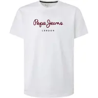Pepe Jeans T-Shirt Eggo PM508208 Weiß Regular Fit