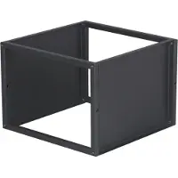 En.casa Wandregal Nostened 3er Set Schwarz